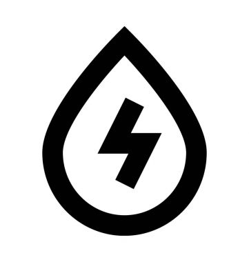 Çizgi vektör simge damla