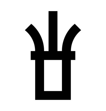 Elektrik kablosunu vektör simgesi