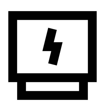 pil çizgisi vektör simgesi