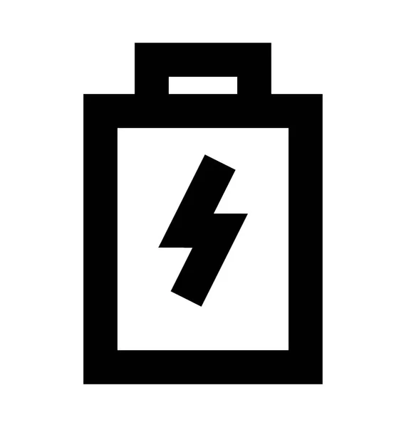 Battery Line Vector Icon — Stock Vector