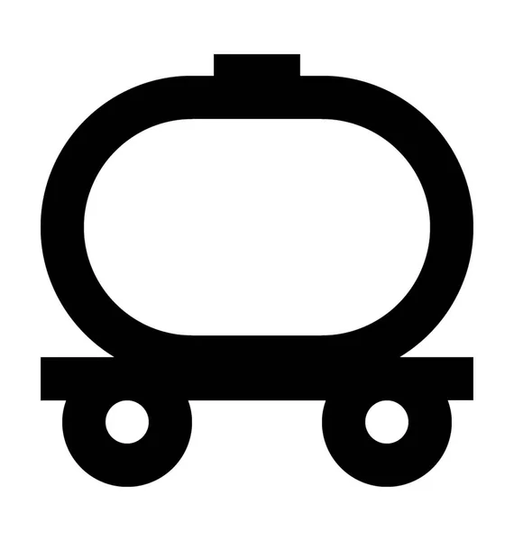 Fuel Tanker Vector Icon — Stock Vector