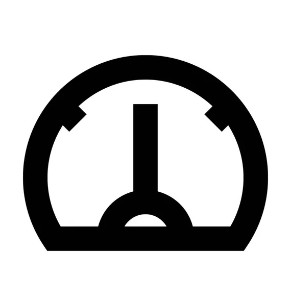 Ταχύμετρο Γραμμή Iconcar Διάνυσμα Διανυσματική Εικονίδιο Της Μπαταρίας — Διανυσματικό Αρχείο