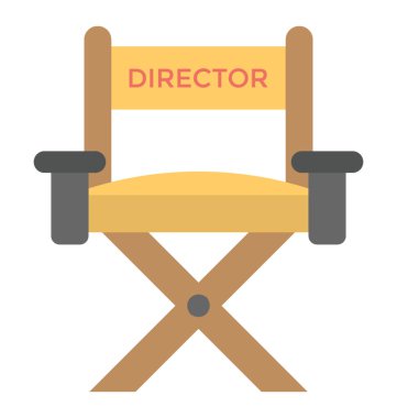 Düz simgesi tasarım müdür koltuğu