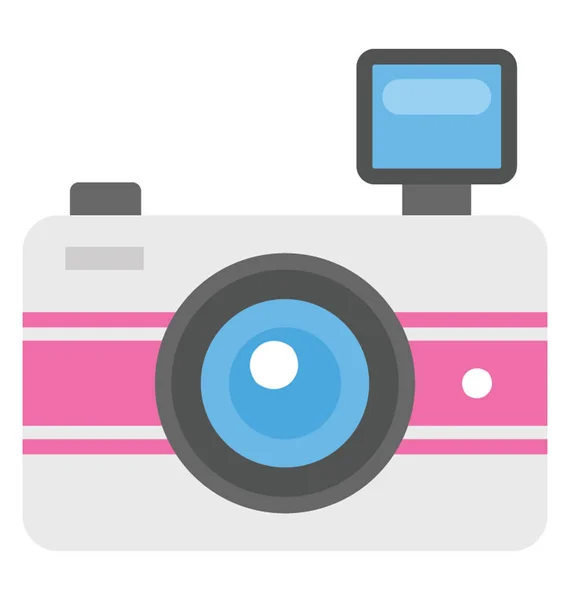 Плоский Значок Простий Дизайн Камери — стоковий вектор