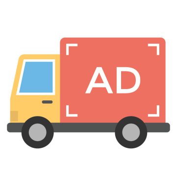 Bir minibüs reklam taşıma üzerinde gösterilen reklam ile