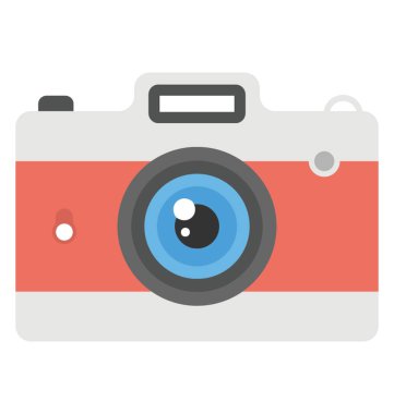 Bir video kamera bir düz simgesi tasarım