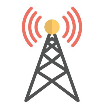 Basit düz simgesi tasarım sinyalleri Kulesi