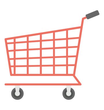 Bir el taşıma sepeti, online alışveriş kavramı