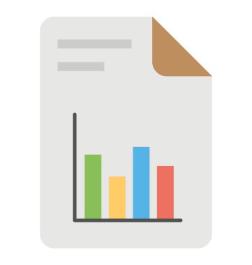Satış Analytics düz simgesi 