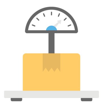 Tartı ölçek düz simgesi 