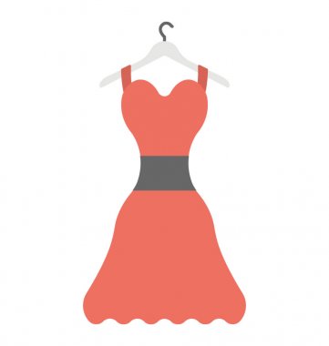 Bir kadın moda elbise