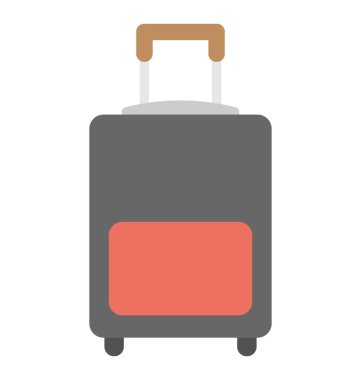 Bavul. Seyahat çanta düz simgesi