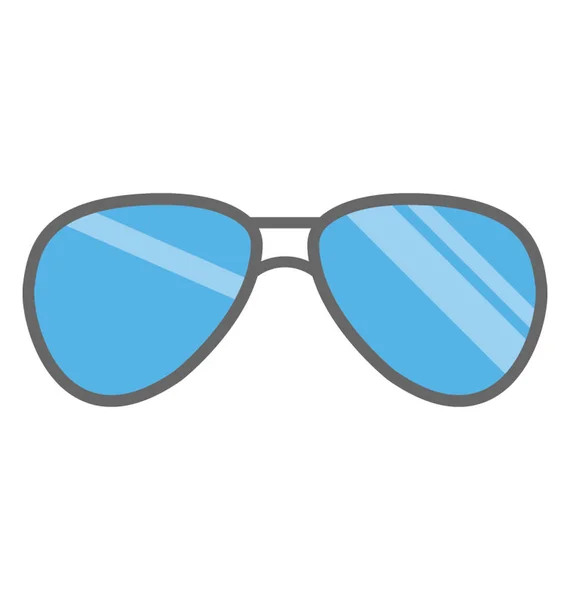 Ikona Płaskie Okulary Mody — Wektor stockowy