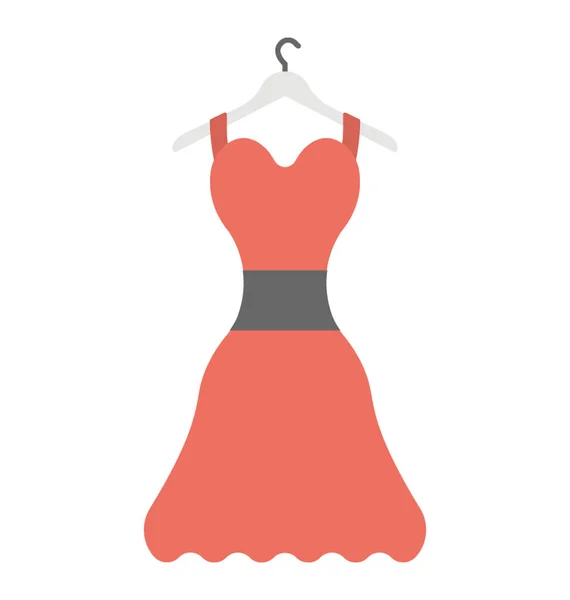 Kobiece Modne Sukienka — Wektor stockowy