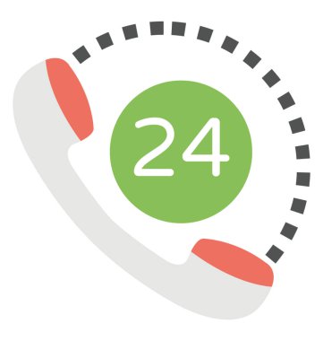 Hizmet düz simgesini arayın 