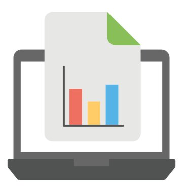 Satış Analytics düz simgesi 