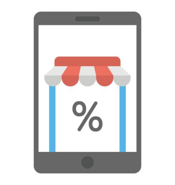Simgesini temsil eden online alışveriş indirim 