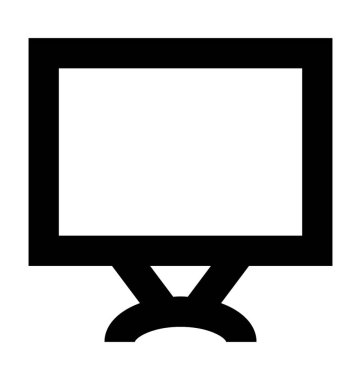 Monitör satırı vektör simgesi