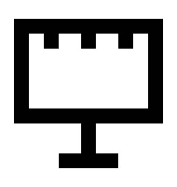 Billboard satırı vektör simgesi