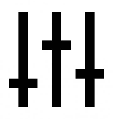 ekolayzır çizgi vektör simgesi