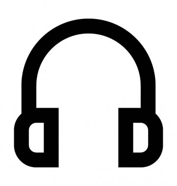 Kafa telefon vektör simgesi