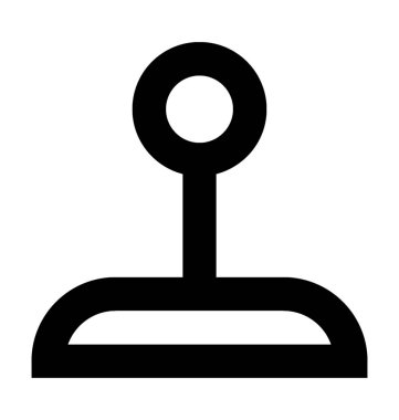 joystick çizgi vektör simgesi