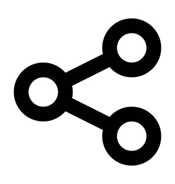 paylaşımcı satır vektörü simgesi