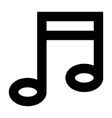 müzik notu vektör simgesi