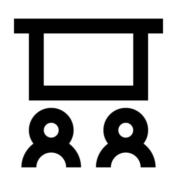 Konferans hattı vektör simgesi