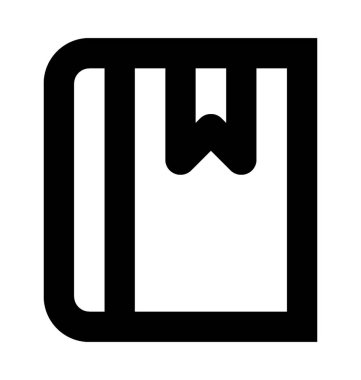 kitap satırı vektör simgesi