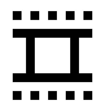 film makarası vektör simgesi