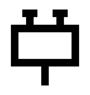 Bill Board vektör simgesi