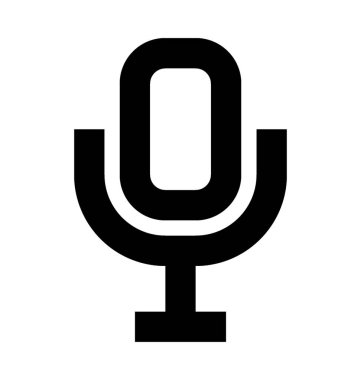 Mik hat vektör simgesi