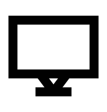 Monitör satırı vektör simgesi