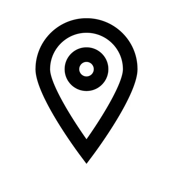 Mapa Pin Vector Icono — Vector de stock