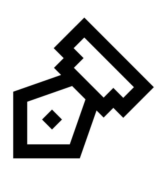 Federfeder Vektor Symbol — Stockvektor