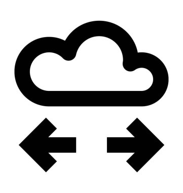 Vektör simge paylaşımı bulut