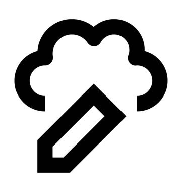 Vektör simge düzenleme bulut