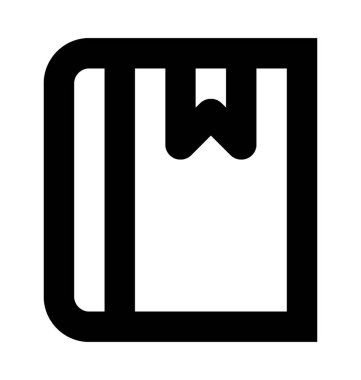 kitap satırı vektör simgesi