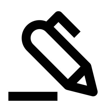 kalem satırı vektör simgesi