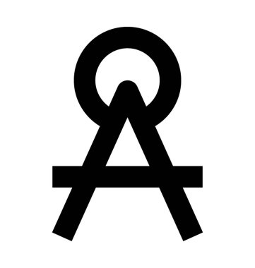 Bölücü satırı vektör simgesi