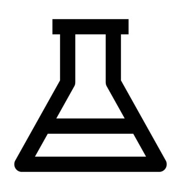 Şişesi çizgi vektör simgesi