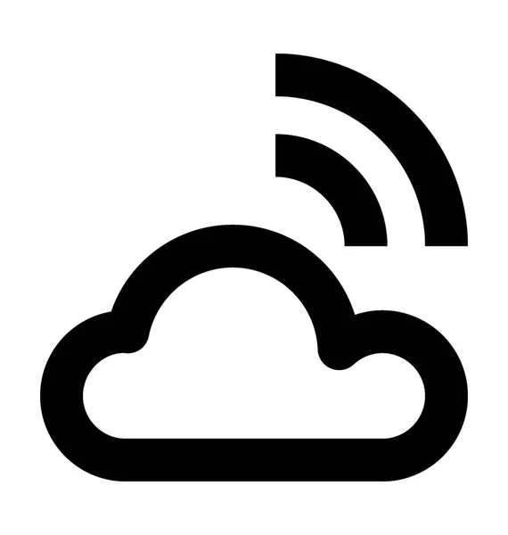Ikona Wifi Chmury Wektor — Wektor stockowy