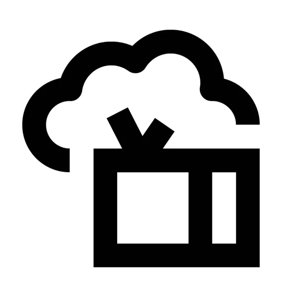 Хмара Векторної Icon — стоковий вектор
