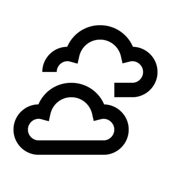 Vida Nube Vector Icono — Vector de stock