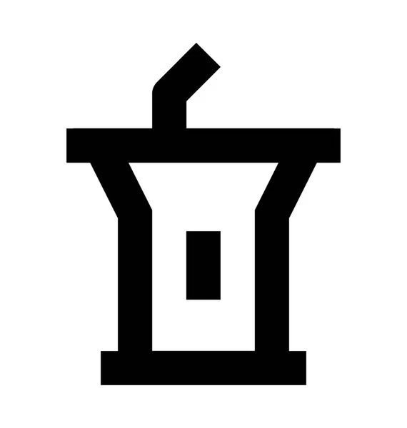 Trybuny Linii Vector Icon — Wektor stockowy