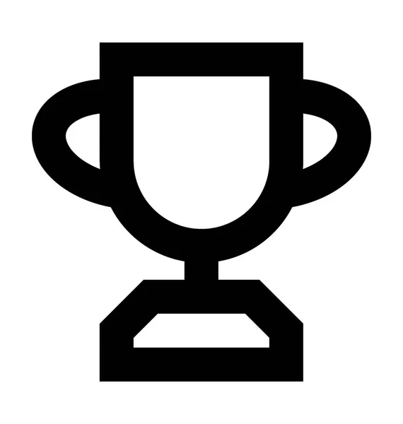 Trophy Linje Vektor Symbol — Stock vektor