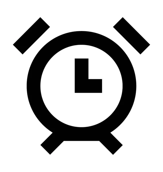 Reloj Despertador Vector Icono — Archivo Imágenes Vectoriales