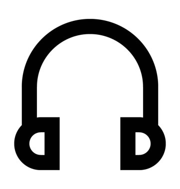 Kafa telefon vektör simgesi