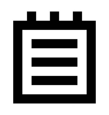 Not defteri vektör simgesi